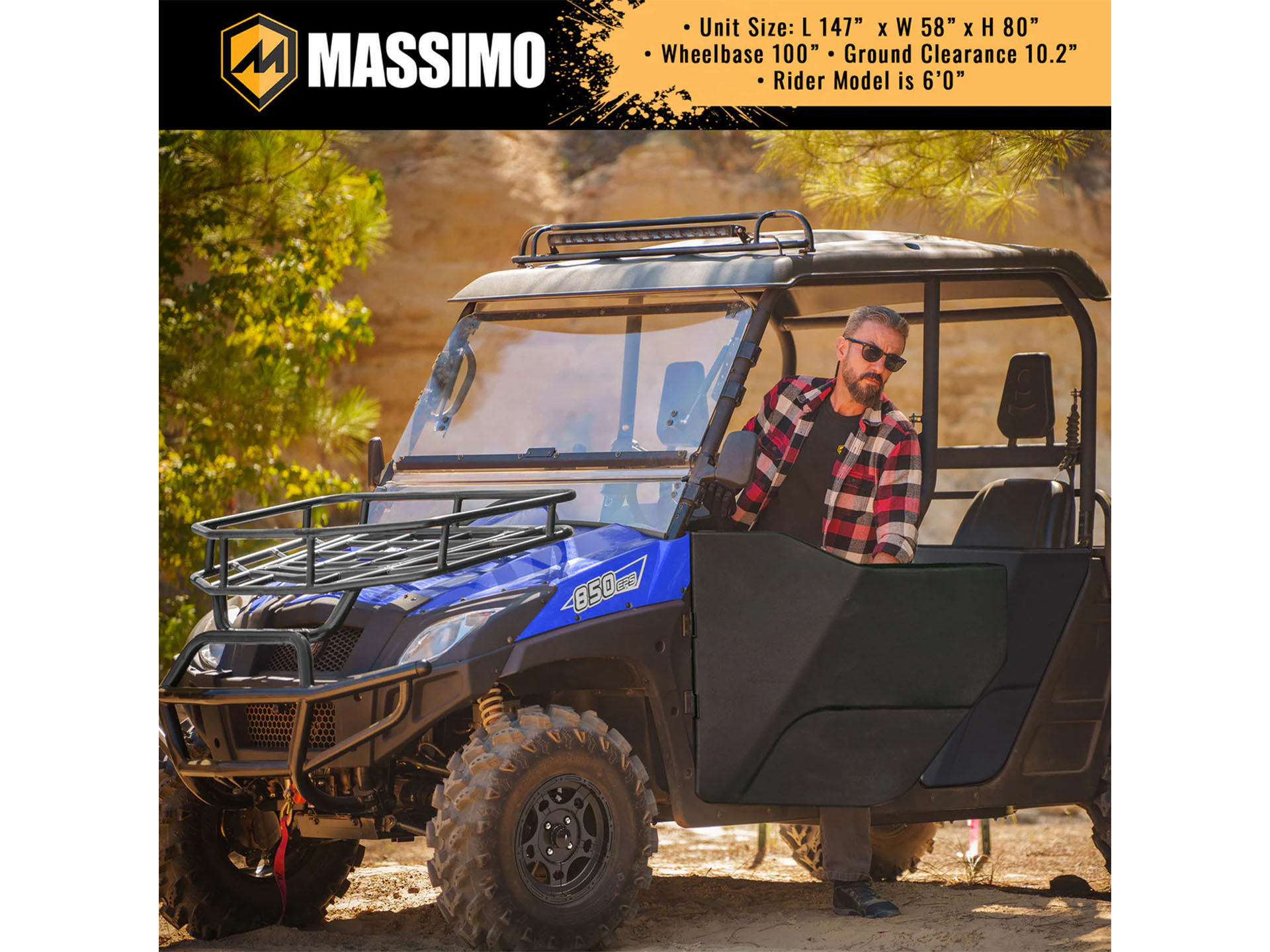 New 2025 Massimo MSU 850-5 | Utility Vehicles in Barrington NH | Blue