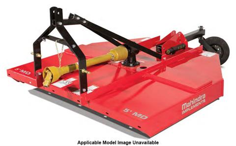 2024 Mahindra 5 ft. Medium-Duty Rotary Cutter with Slip Clutch, 2 Tail Wheels