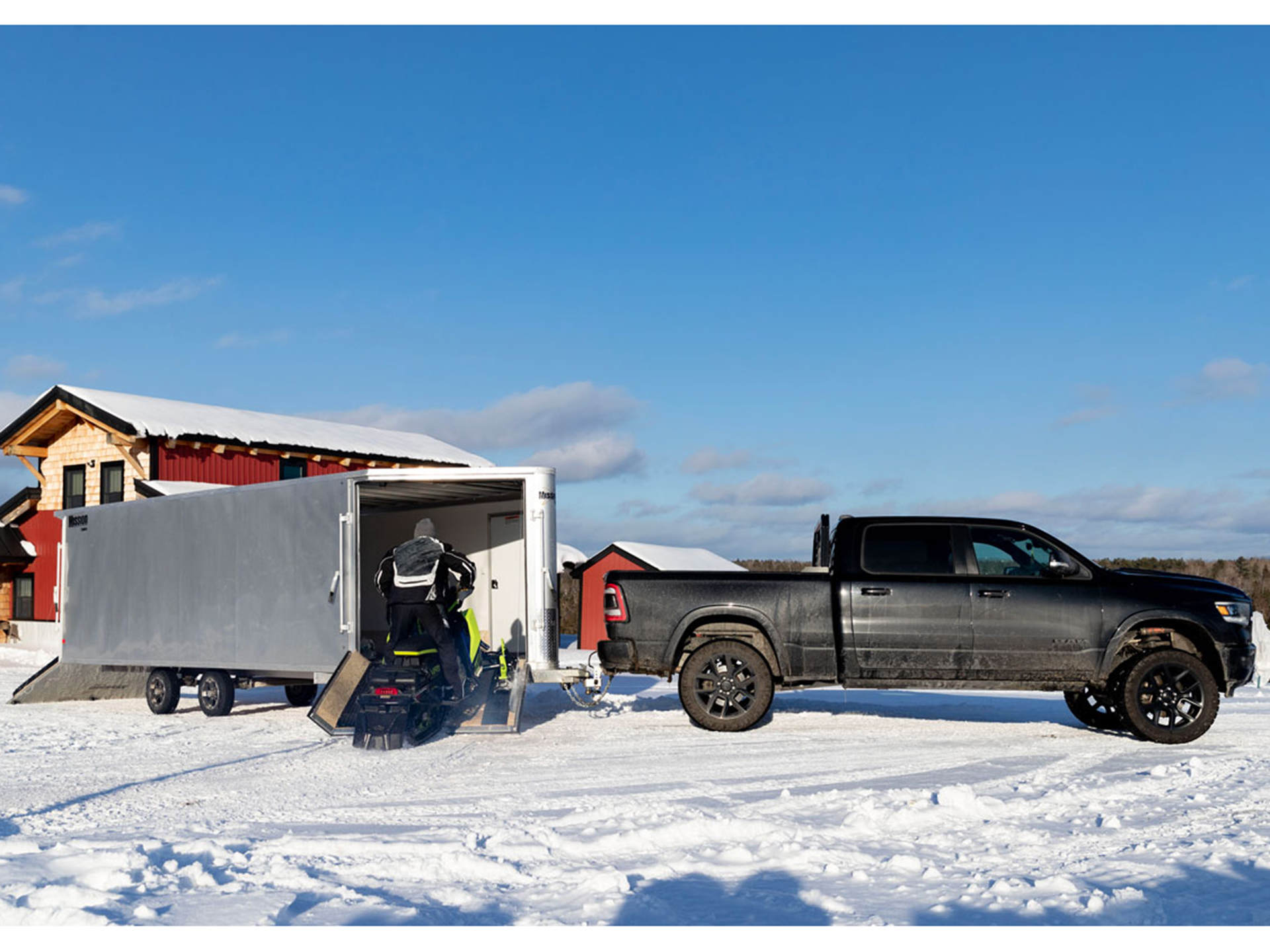 2025 Mission Trailers Enclosed Deckover 6.5-Height Snow Trailers 168 in. in Gorham, New Hampshire - Photo 8