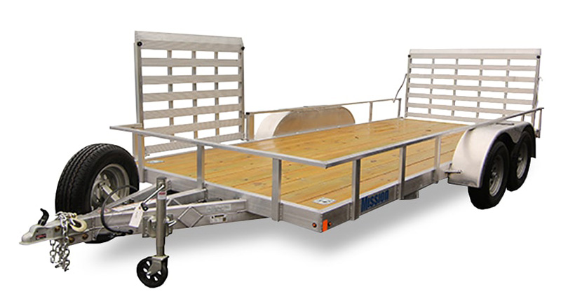 2025 Mission Trailers Wood Deck 2.0 Open Landscape Trailers 216 in. in Gorham, New Hampshire