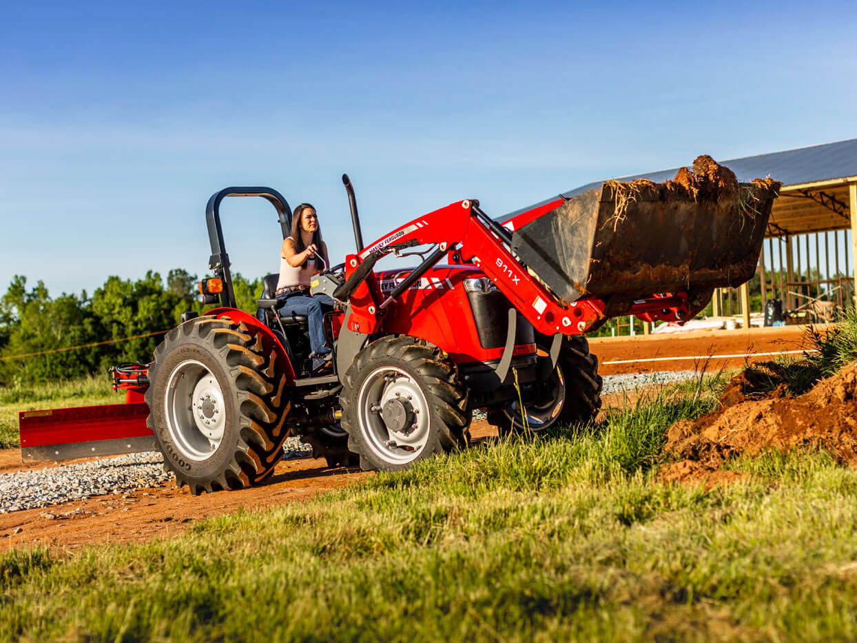 MASSEY FERGUSON ツナギ LLサイズ グレー/レッド New 2025 Massey Ferguson MF 1835 E Mech, Leitchfield KY