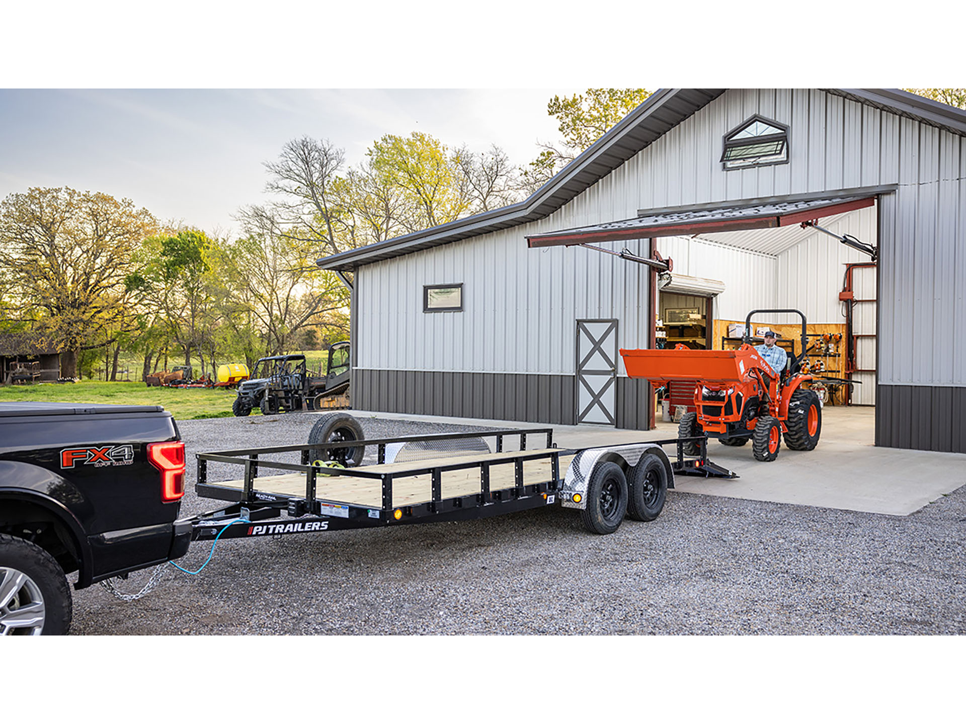 New 2024 PJ Trailers 83 in. Tandem Axle Channel Utility