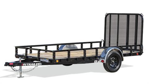 2025 PJ Trailers 77 in. Single Axle Channel Utility Trailers (U7) in Grand Rapids, Minnesota
