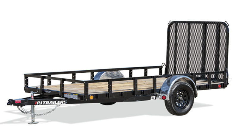 2025 PJ Trailers 77 in. Single Axle Channel Utility Trailers (U7) 14 ft. in Grand Rapids, Minnesota - Photo 1
