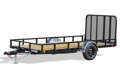 2025 PJ Trailers 83 in. Single Axle Channel Utility Trailers (U8) in Grand Rapids, Minnesota