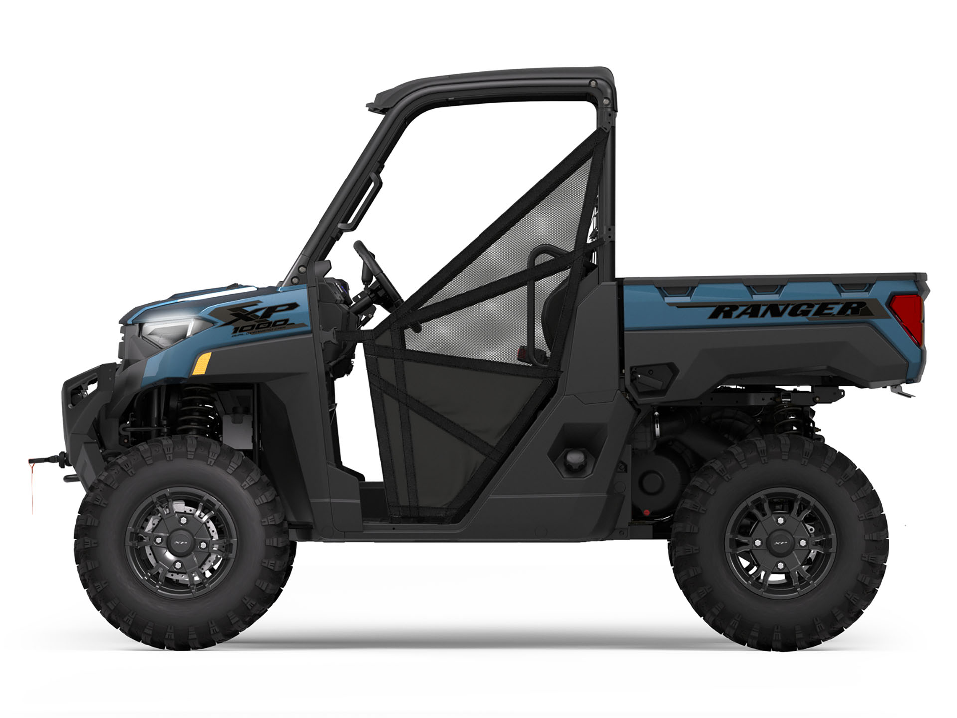 SHEJISI Specchietto Retrovisore Per Polaris Ranger 500/570/900/1000 (2017-2023) - Vetro Convesso Antiproiettile, Montaggio Su Staffa Originale