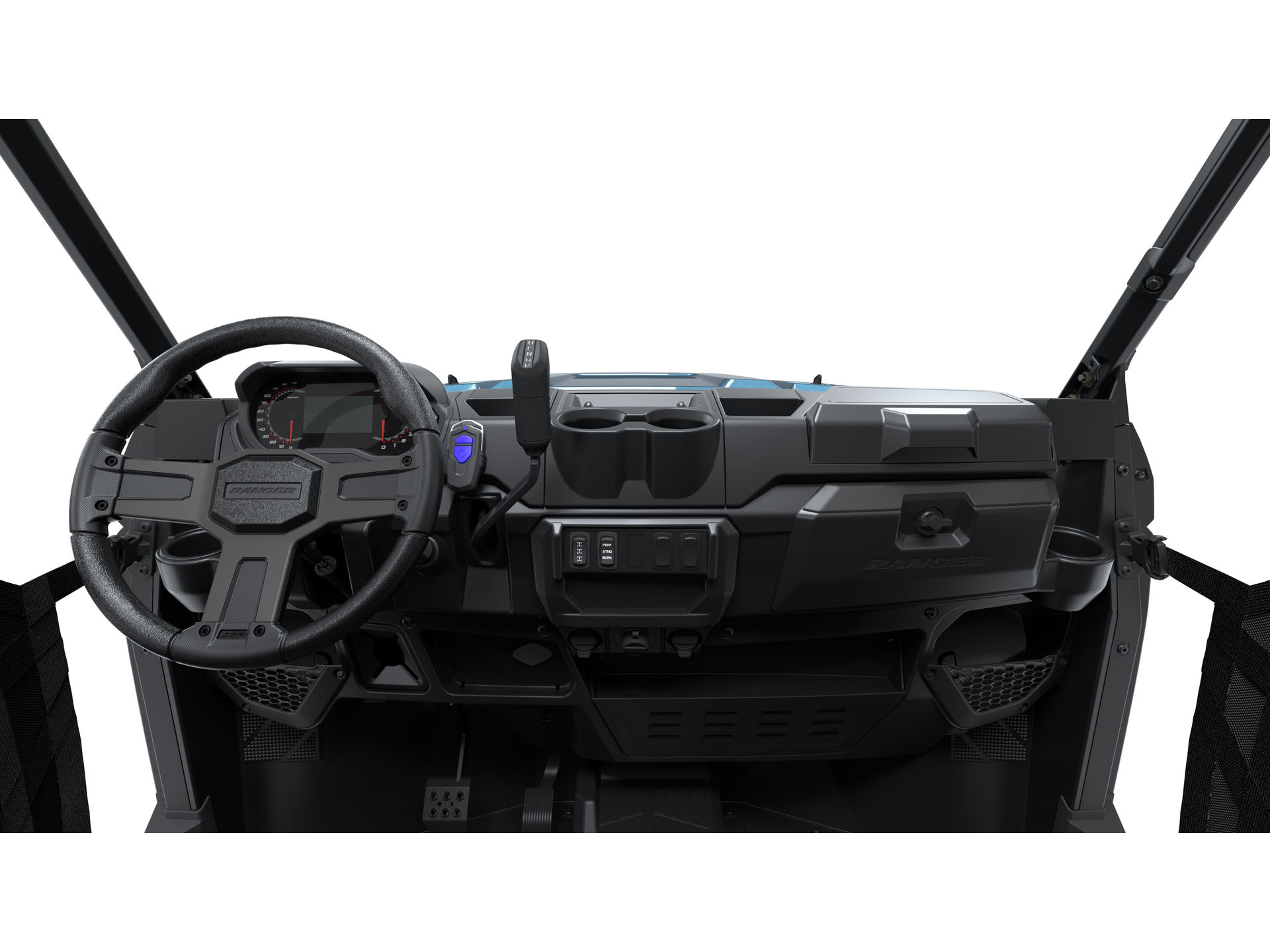 Recreational Watts Blue LED Dash Switch For Polaris Ranger XP 1000 (2018-2025) - Work Light Control
