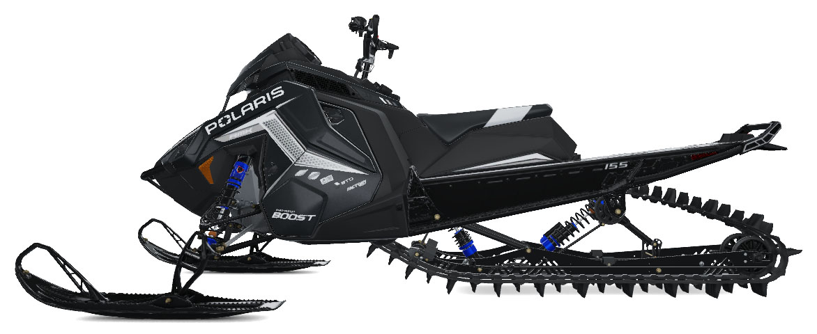 2027 Polaris Patriot Boost RMK Factory Edition 155 Gloss Black 275 SC in Stratford, Wisconsin - Photo 2