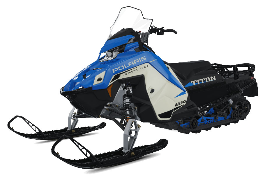 2027 Polaris 850 TITAN Nordic Pro 155 Velocity Blue ES in Stratford, Wisconsin - Photo 4
