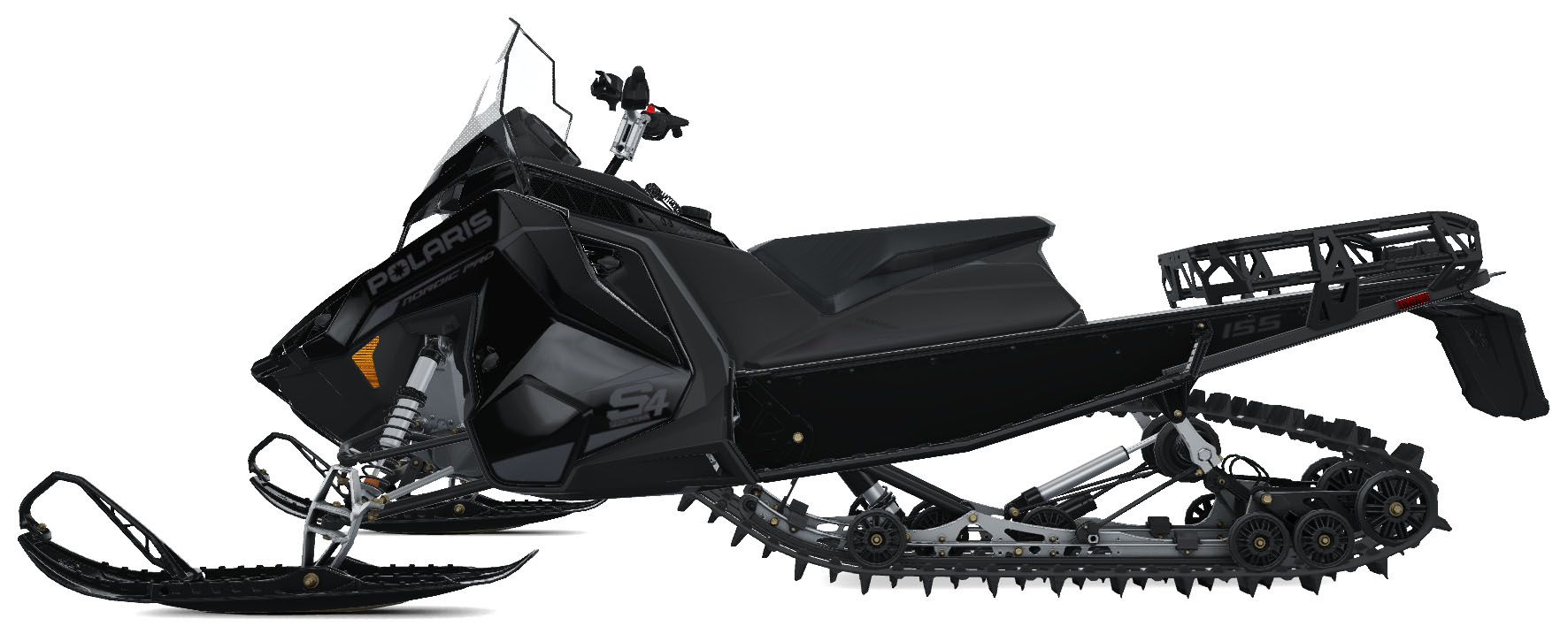 2027 Polaris ProStar S4 Voyageur Nordic Pro 155 Gloss Black ES in Stratford, Wisconsin - Photo 2