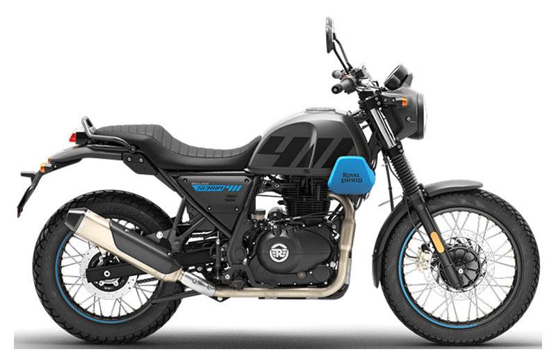 New 2023 Royal Enfield Scram 411 Fort Wayne IN Specs Price Photos Graphite Blue ROY400343