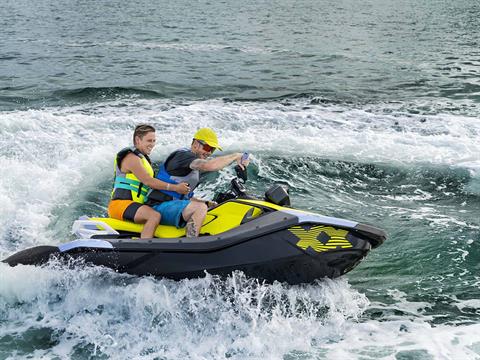 New 2024 Sea-Doo Spark Trixx 1up iBR Vapor Blue / Neon
