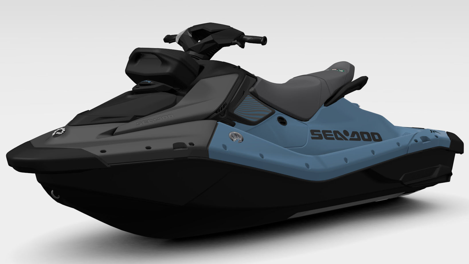 New 2027 Sea-Doo Spark X for 2 110 hp Blue Mist / Deep Black