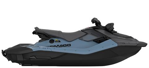 New 2027 Sea-Doo Spark X for 3 110 hp Blue Mist / Deep Black