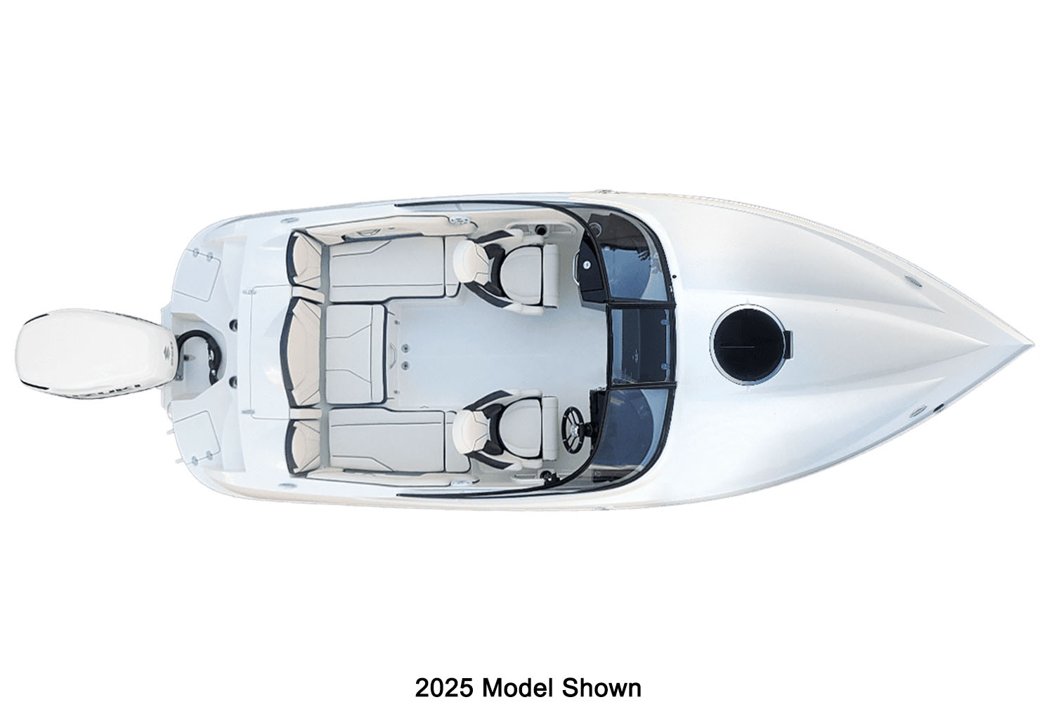 2024 Stingray 23 OCX in WHITE — front three-quarter view