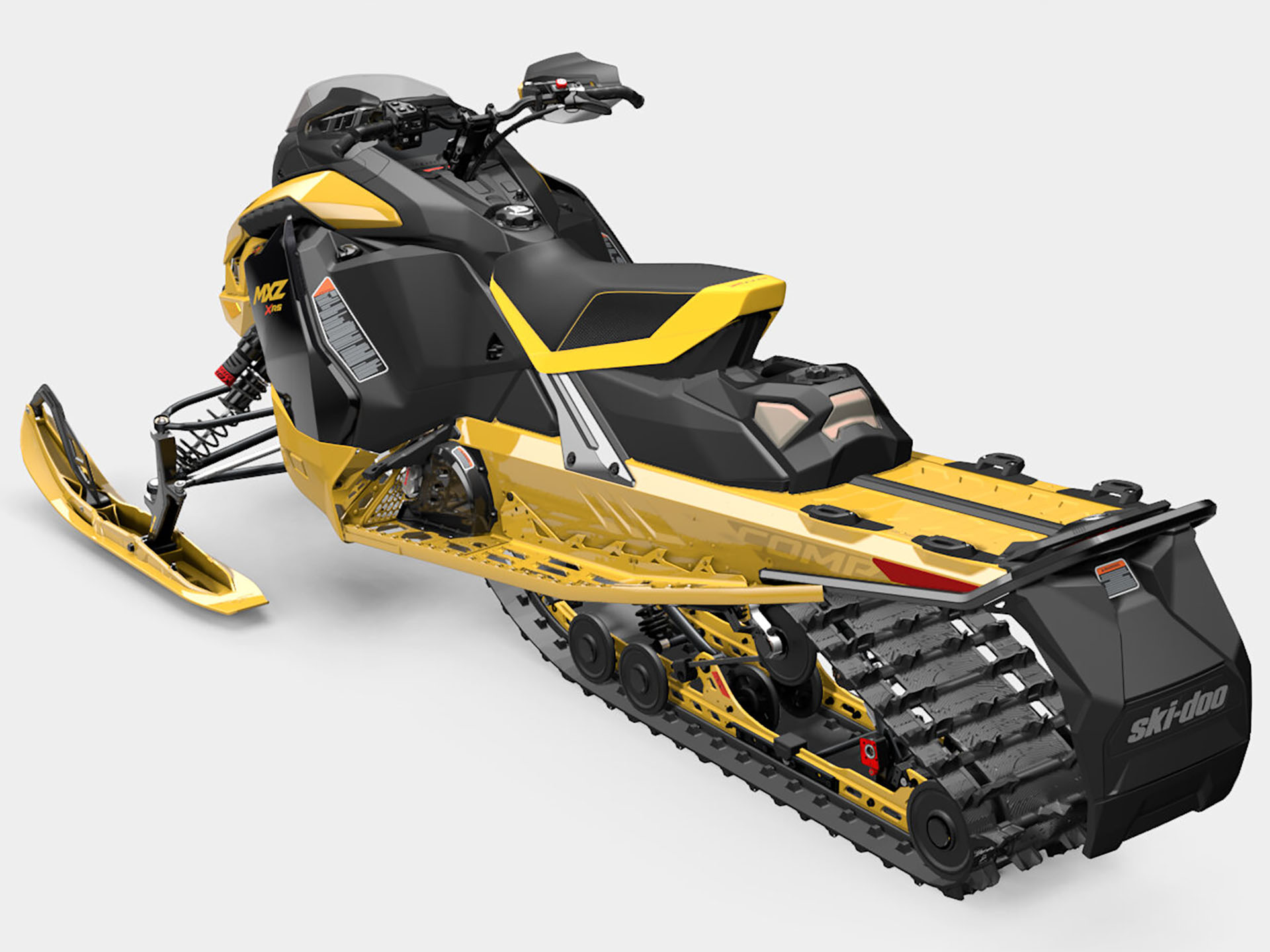 New 2025 Ski-Doo MXZ X-RS w/ Competition Package 850 E-TEC Turbo R SHOT w/  Smart-Shox RipSaw II 2-Ply 1.25, Malone NY | Specs, Price, Photos | Neo  Yellow / Black