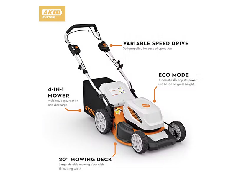 Stihl RMA 348 V 18 in. Self-Propelled w/ AK 30 S & AL 101 Charger in Calmar, Iowa - Photo 3