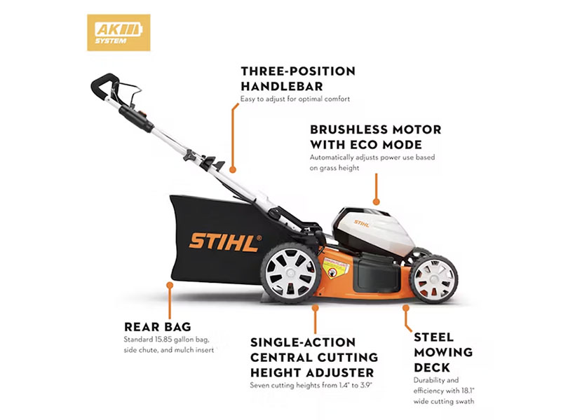Stihl RMA 460 19 in. Push w/ AK30 Battery & AL101 Charger in Calmar, Iowa - Photo 3