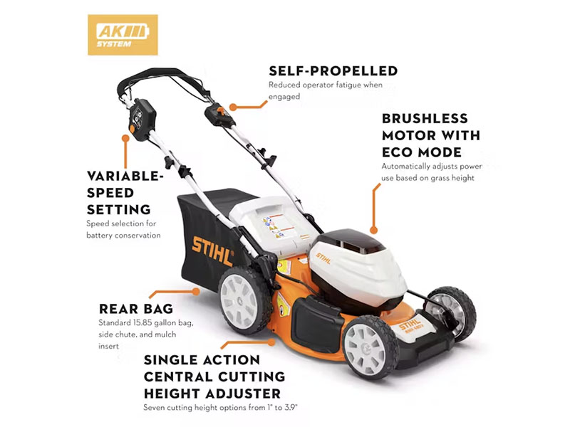 Stihl RMA 460 V 19 in. Self-Propelled w/ AK30 Battery & AL101 Charger in Calmar, Iowa - Photo 4