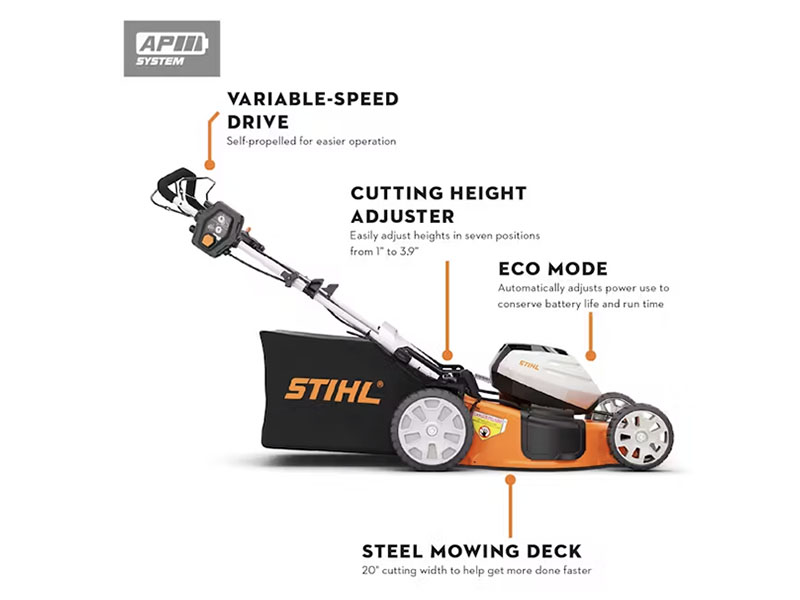 Stihl RMA 510 V 21 in. Self-Propelled w/ AP 300 S Battery & AL 301 Charger in Calmar, Iowa
