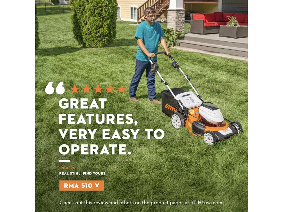 Stihl RMA 510 V 21 in. Self-Propelled w/ AP 300 S Battery & AL 301 Charger in Calmar, Iowa