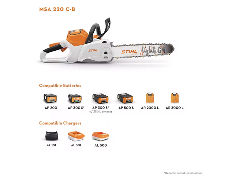 Stihl MSA 220 C-B 18 in. Bar w/ AP 300 S Battery & AL 301 Charger in Calmar, Iowa - Photo 3