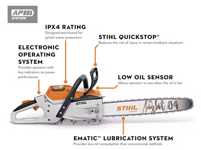 Stihl MSA 300 C-O 18 in. Light 04 Guide Bar w/o Battery & Charger in Calmar, Iowa - Photo 3