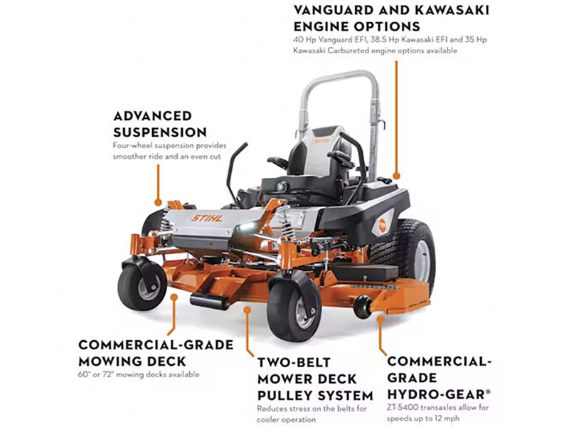 2024 Stihl RZ 960i 60 in. Vanguard EFI w/ Oil Guard 40 hp in Calmar, Iowa - Photo 2