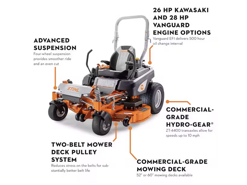 2025 Stihl RZ 752i 52 in. Vanguard EFI w/ Oil Guard 28 hp in Calmar, Iowa - Photo 2