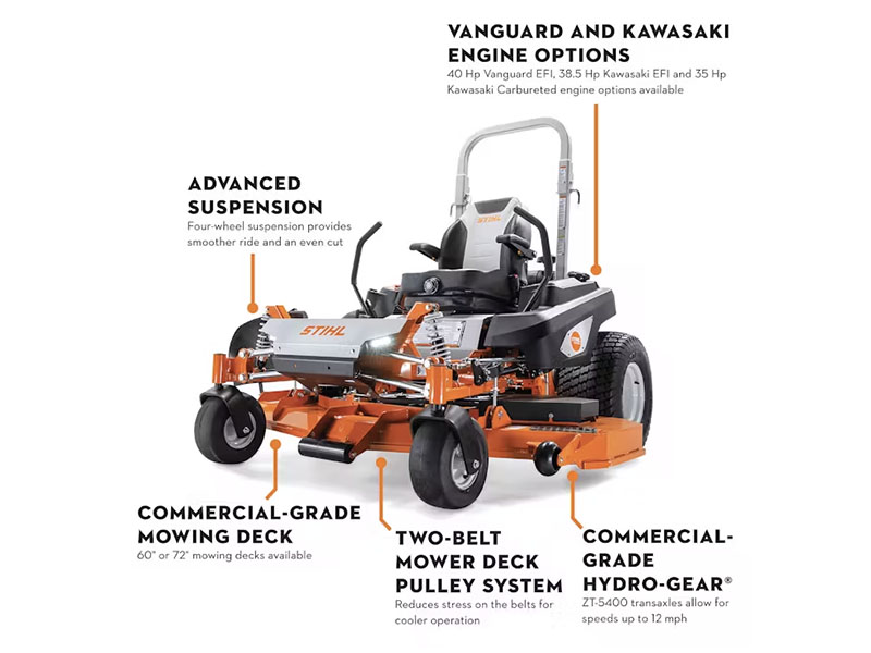 2025 Stihl RZ 960i 60 in. Vanguard EFI w/ Oil Guard 40 hp in Calmar, Iowa - Photo 2