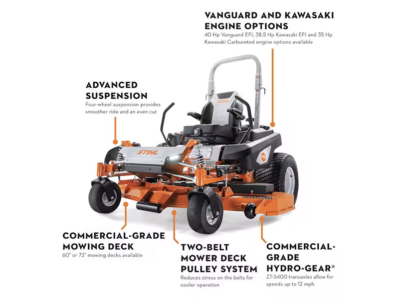 2025 Stihl RZ 972i 72 in. Vanguard EFI w/ Oil Guard 40 hp in Calmar, Iowa - Photo 3