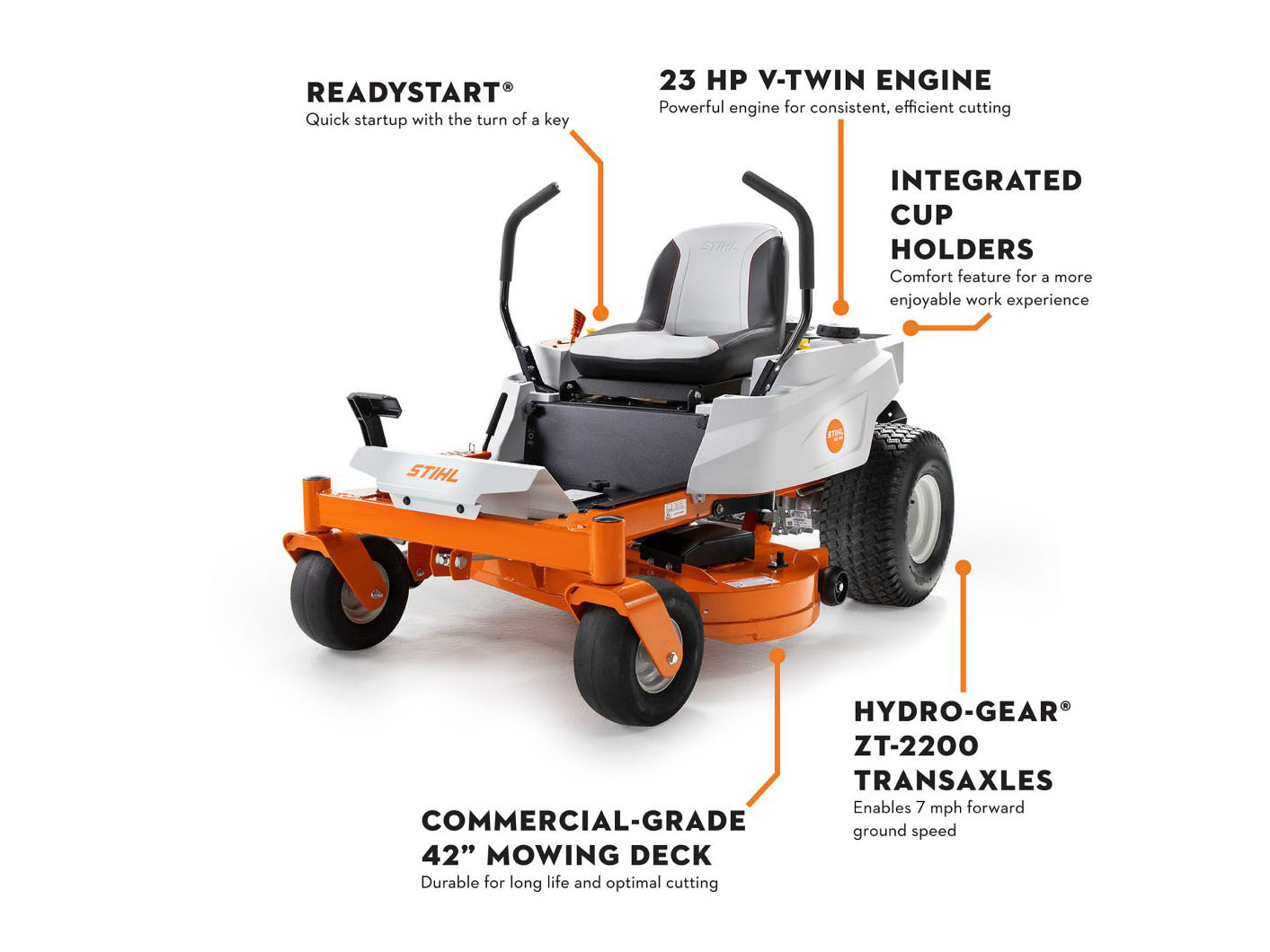 New 2026 Stihl RZ 142 42 in. 23.3 hp Lawn Mowers - Riding in