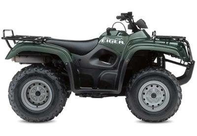 2004 Suzuki Eiger Automatic 400 4X4 (LT-A400F) in Green — front three-quarter view