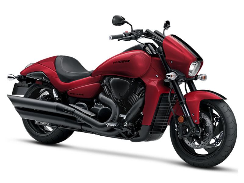 New 2023 Suzuki Boulevard M109R B.O.S.S. Motorcycles in Wilkes Barre PA Candy Daring Red Glass Sparkle Black
