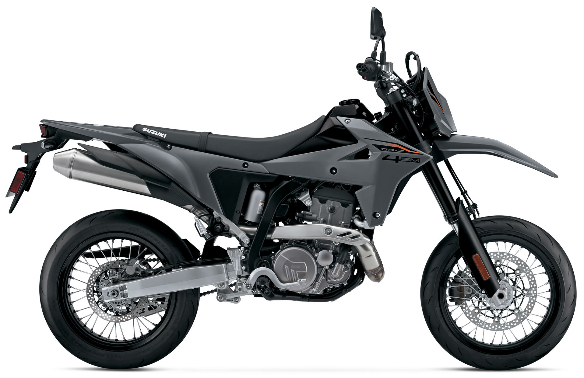 New 2027 Suzuki DR-Z4SM Solid Iron Gray Motorcycles For Sale in