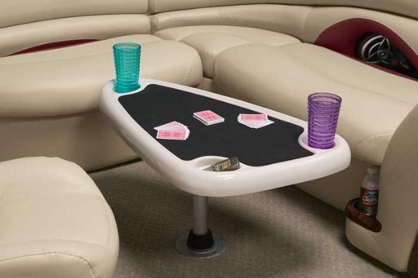 A removable table can be mounted in two locations. - Photo 16