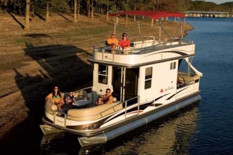 2009 Sun Tracker PARTY CRUISER 32 I/O Regency Edition in Topeka, Kansas