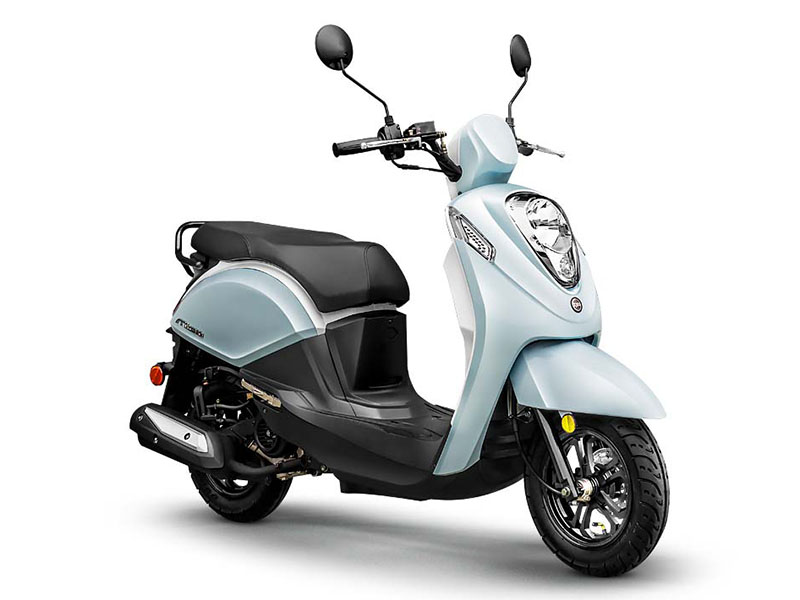 New 2025 SYM Mio 50 | Scooters in Portland OR | Arctic White / Sky