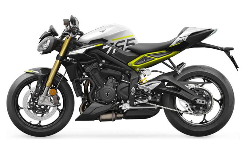 New 2024 Triumph Street Triple 765 Moto2 Edition Motorcycles in Indianapolis IN Crystal White Metallic