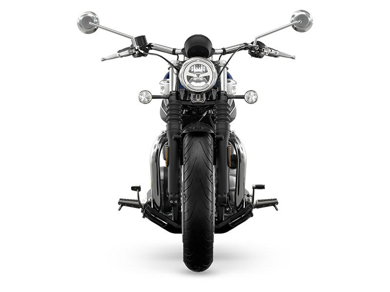 New 2024 Triumph Bonneville Speedmaster Motorcycles in North Charleston SC Pacific Blue Silver Ice