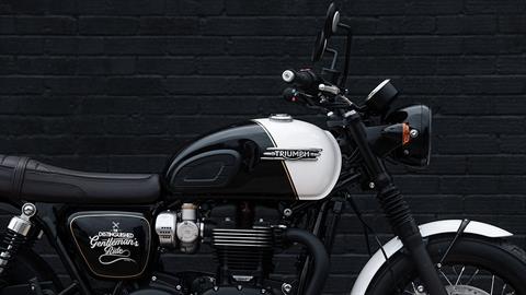 New 2024 Triumph Bonneville T120 Black DGR Limited Edition Motorcycles in Indianapolis IN Crystal White Phantom Black
