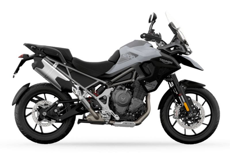 New 2024 Triumph Tiger 1200 GT Pro Specs Photos Price For Sale in Elk Grove CA Snowdonia White