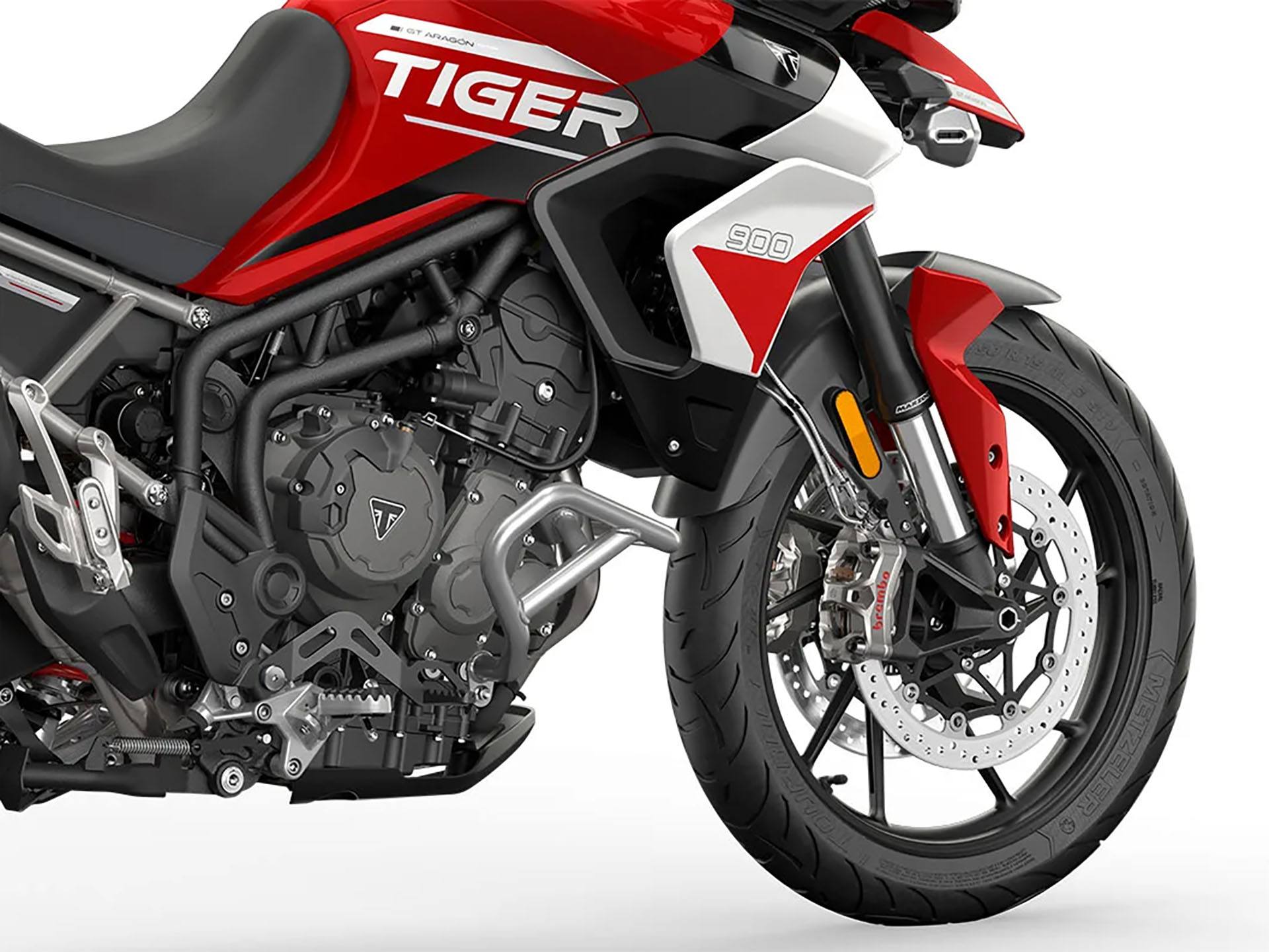 New 2024 Triumph Tiger 900 GT Aragon Edition Motorcycles in Indianapolis IN Diablo Red Phantom Black