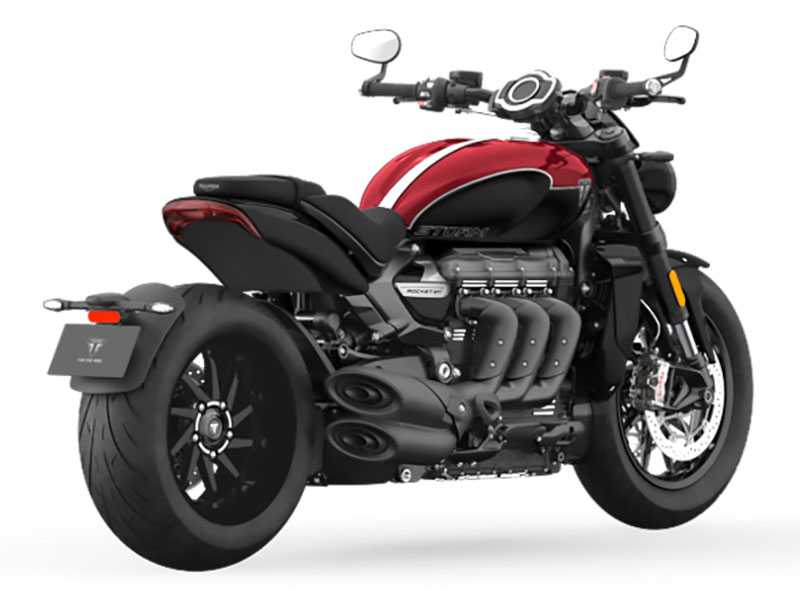 New 2025 Triumph Rocket 3 Storm R Motorcycles in Indianapolis IN Carnival Red Sapphire Black