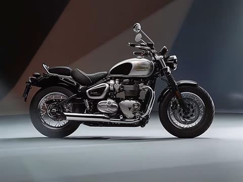 New 2025 Triumph Bonneville Speedmaster Motorcycles in Indianapolis IN Icon Edition Aluminum Silver Sapphire Black