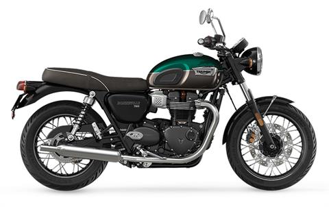 New 2025 Triumph Bonneville T100 Motorcycles in Indianapolis IN Competition Green Ironstone