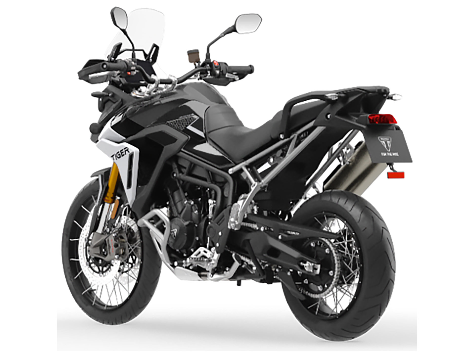 New 2025 Triumph Tiger 900 Rally Pro Motorcycles in Indianapolis IN Carbon Black Sapphire Black