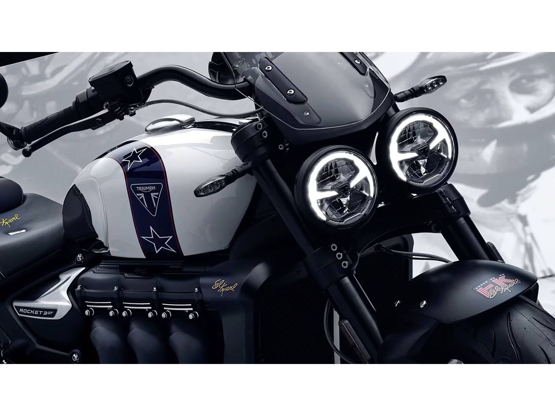 2025 Triumph Rocket 3 Storm GT Evel Knievel Limited Edition in Foxboro, Massachusetts - Photo 7