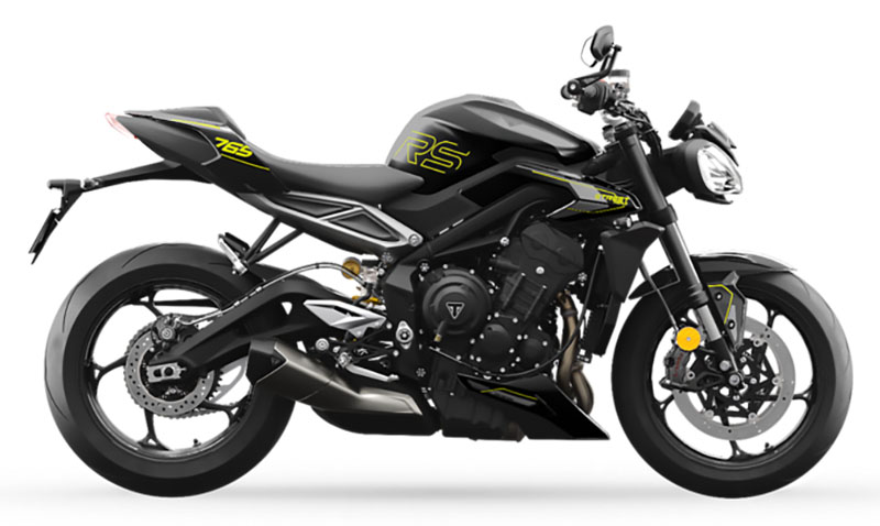 New 2025 Triumph Street Triple 765 RS Phantom Black Motorcycles in Roswell GA TRICA0053