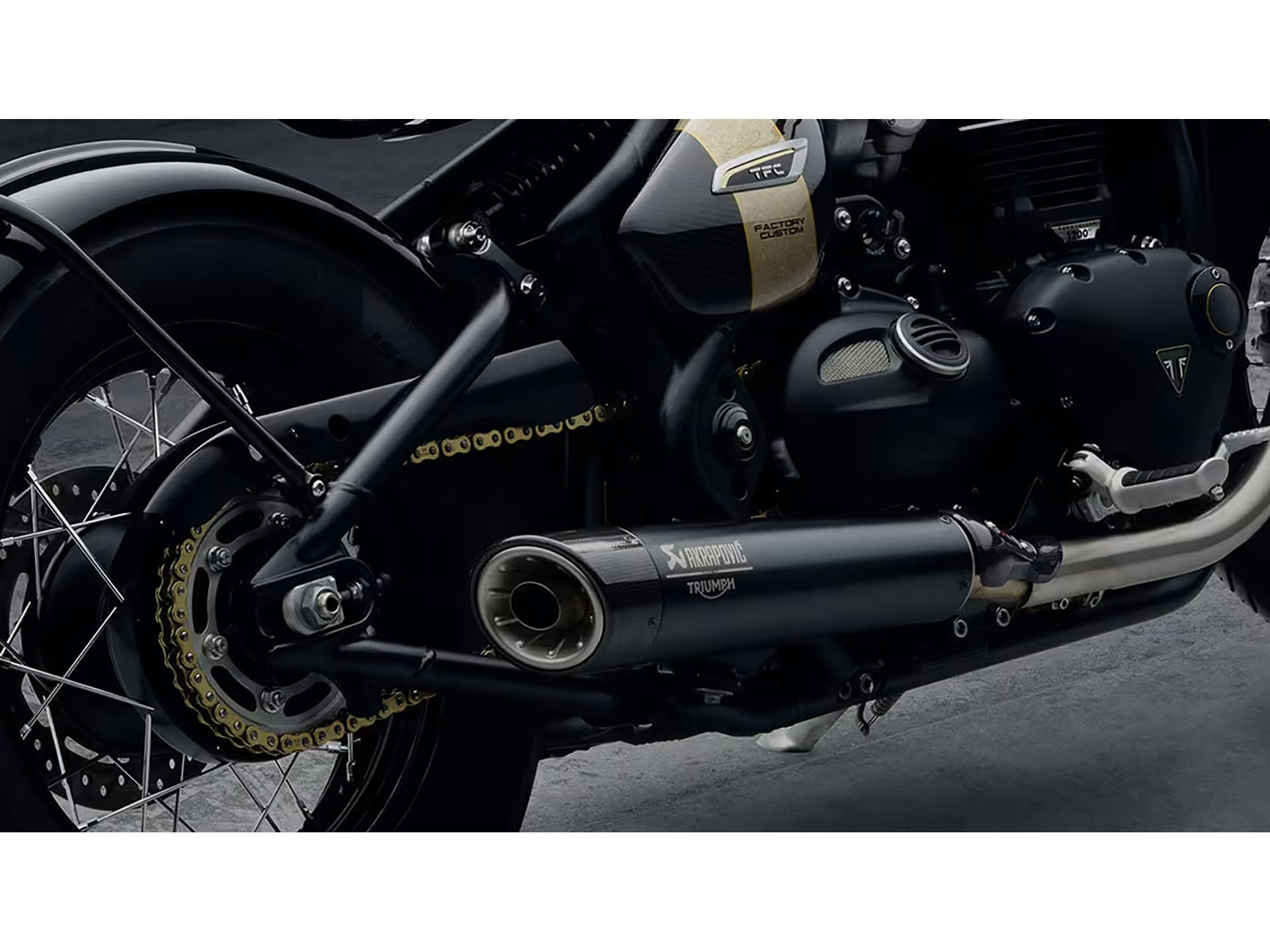 New 2025 Triumph Bonneville Bobber TFC Burleson TX Specs Price Photos Phantom Black Marble Gold